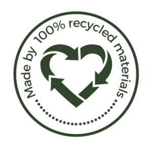 Made from 100% recycled materials