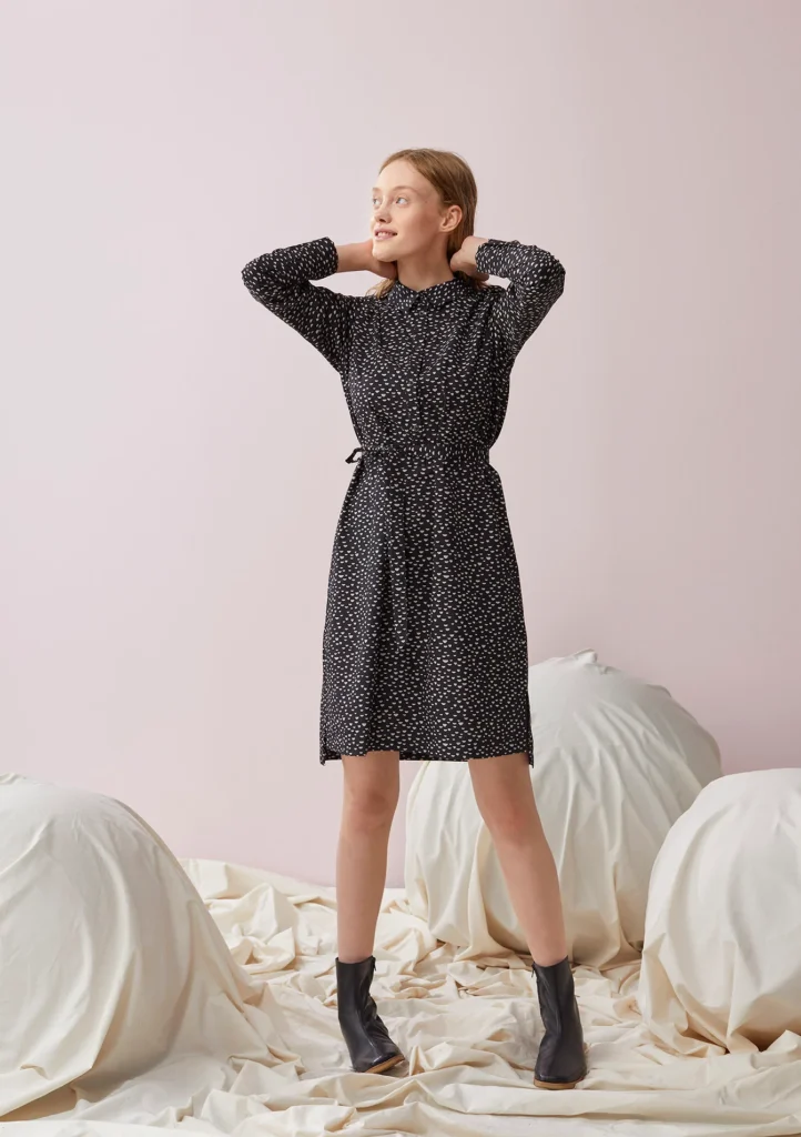 Papu black and white dress