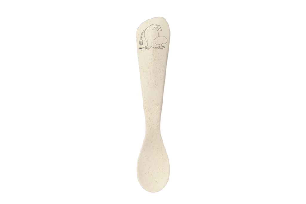 Image of a Skandino spoon with a Moomintroll motive